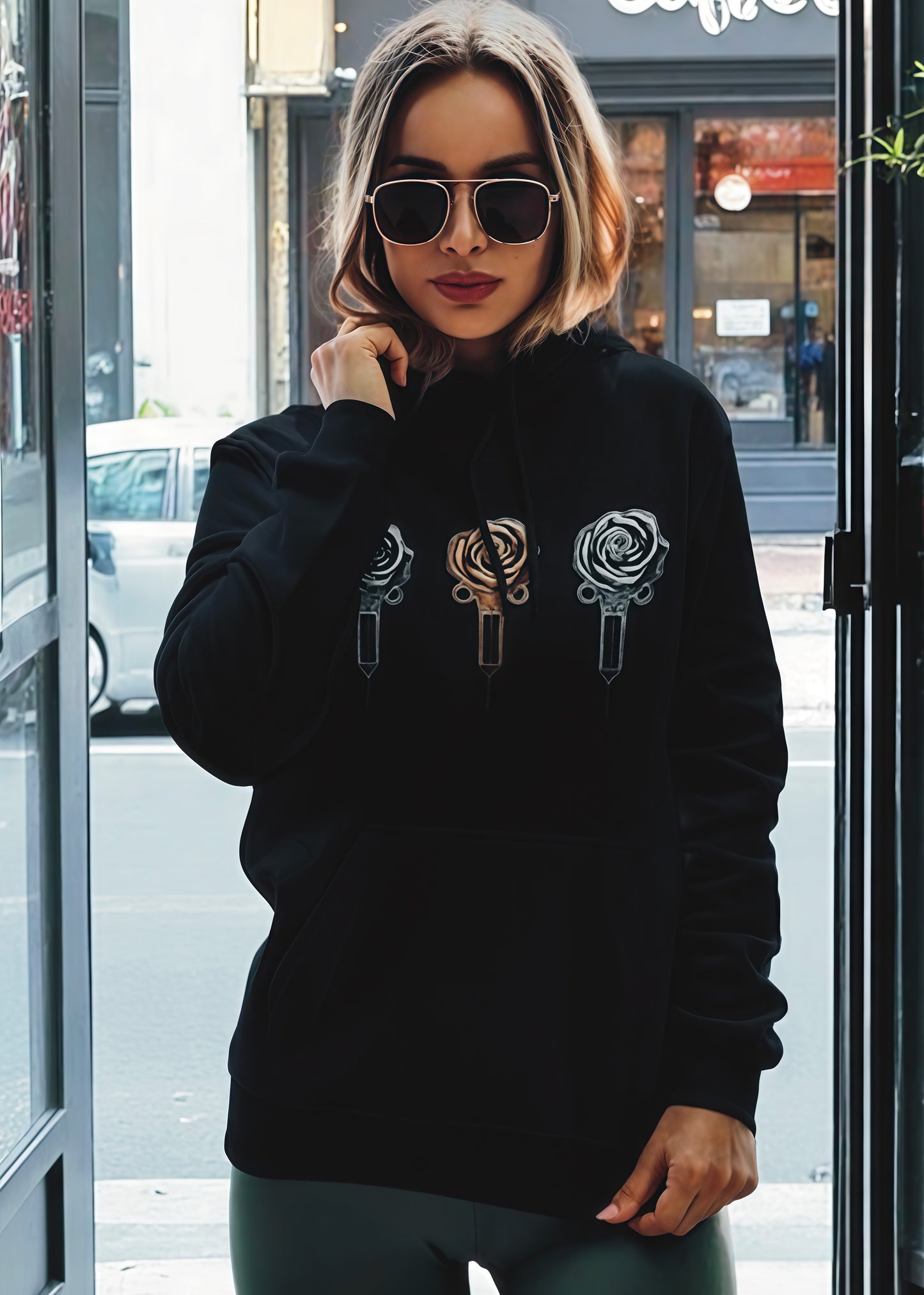 Slam Love (Noir) - Overcast Black Hoodie