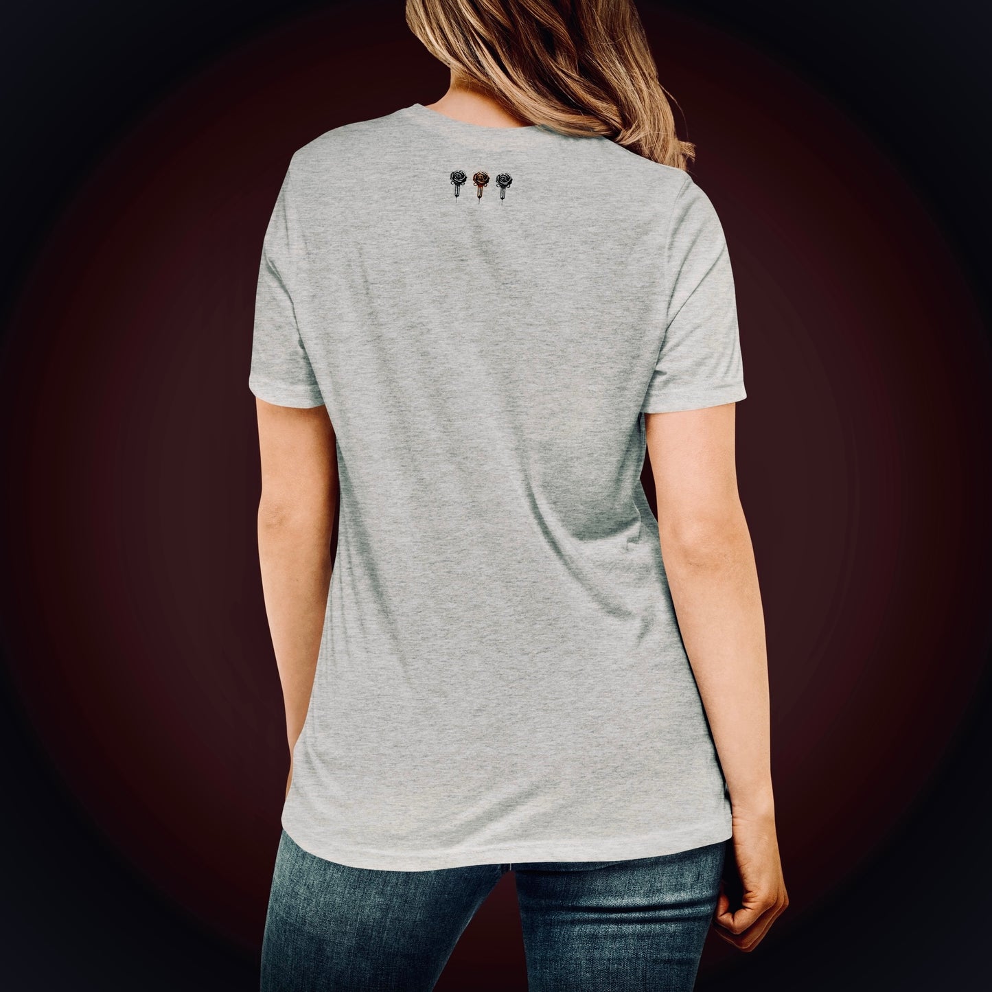 Slam Love - Noir Rose - Women's Relaxed Crew Neck