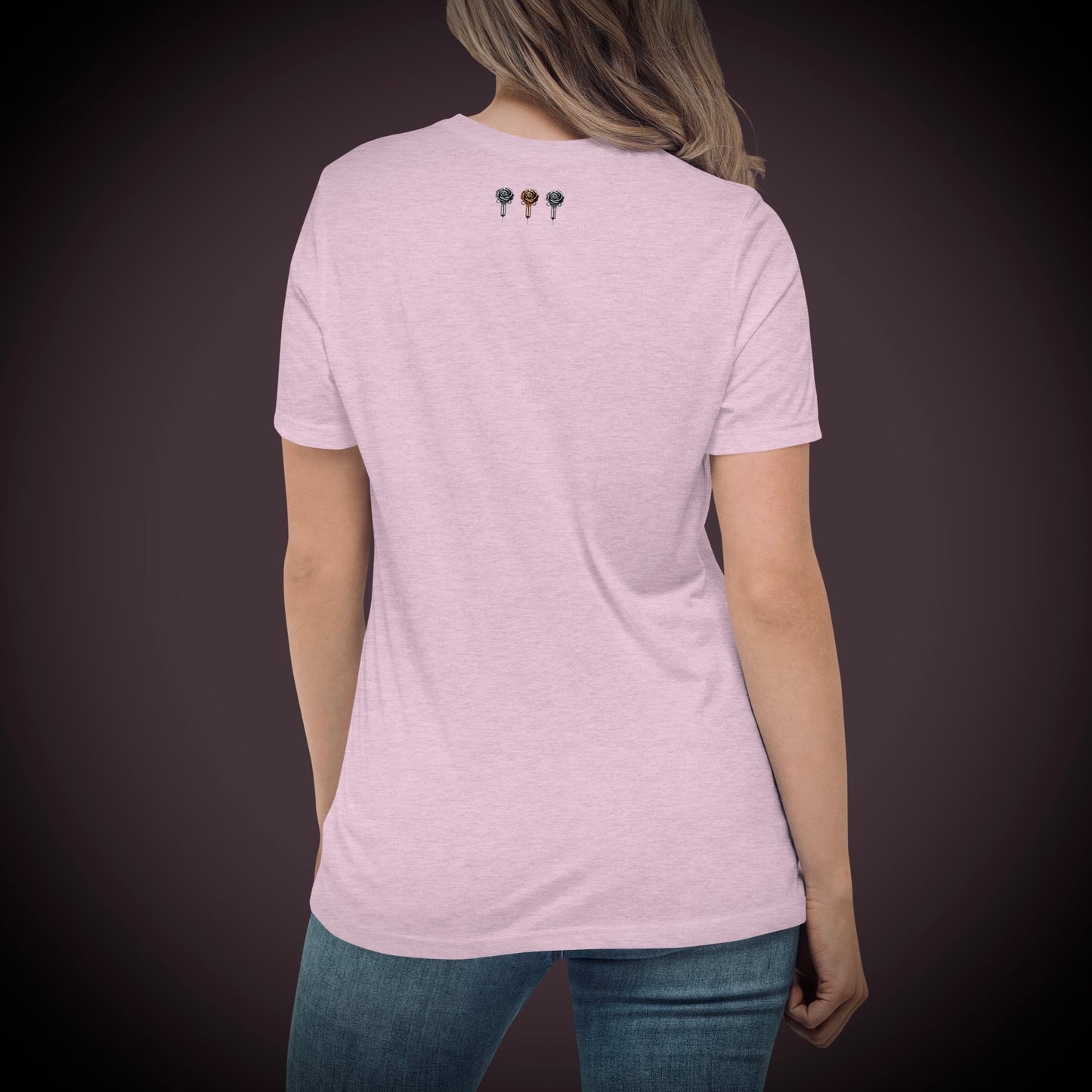 Slam Love - Noir Rose - Women's Relaxed Crew Neck