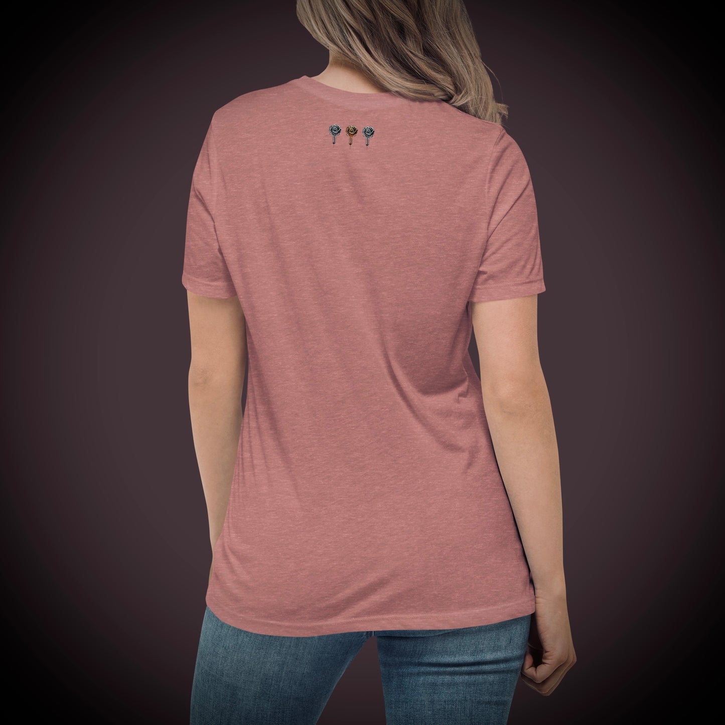 Slam Love - Noir Rose - Women's Relaxed Crew Neck