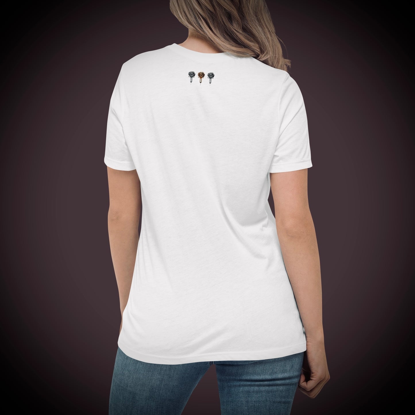 Slam Love - Noir Rose - Women's Relaxed Crew Neck