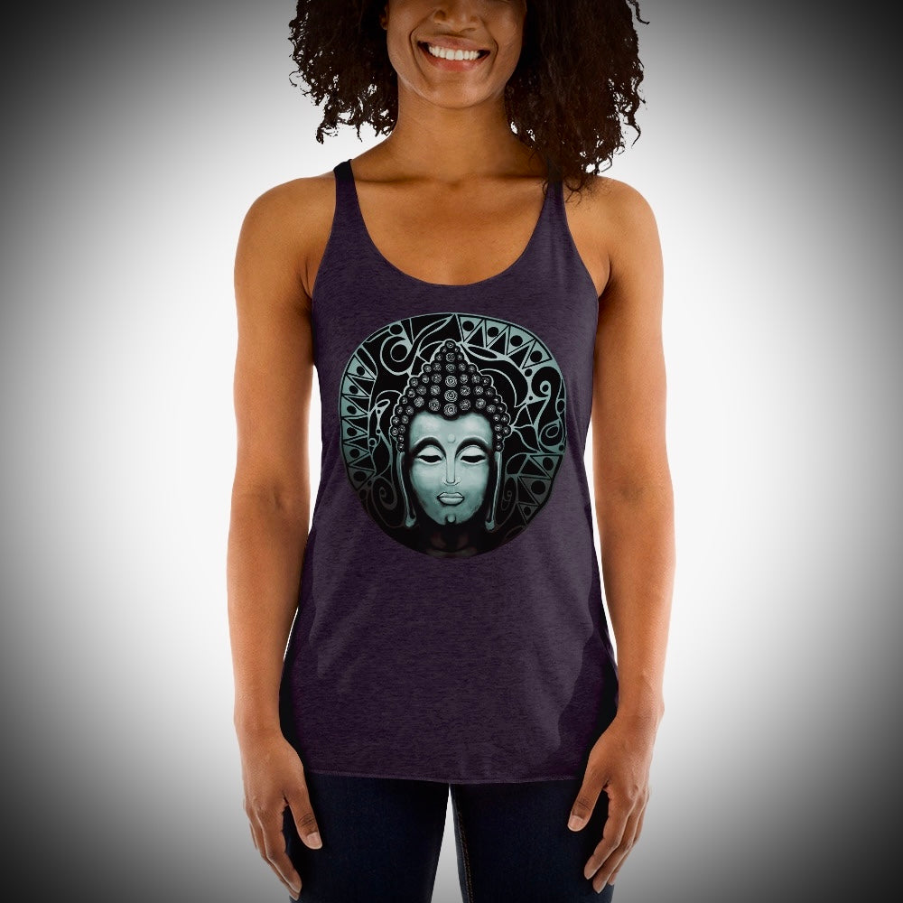 Buddha (Noir) - Women's Racerback Tanks