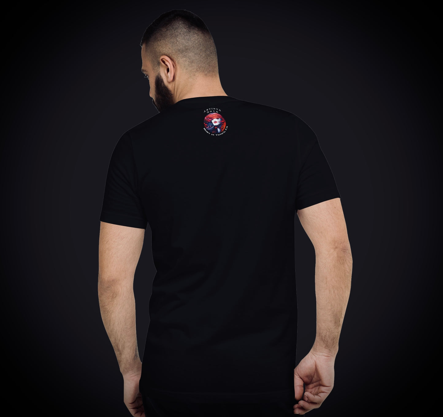 Fire (Noir) - Unisex Short Sleeve V-Neck Tee