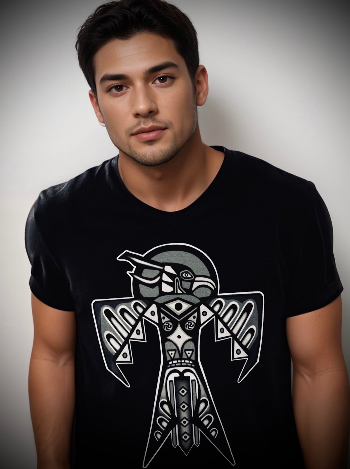 Thunderbird - Unisex Short Sleeve V-Neck Tee