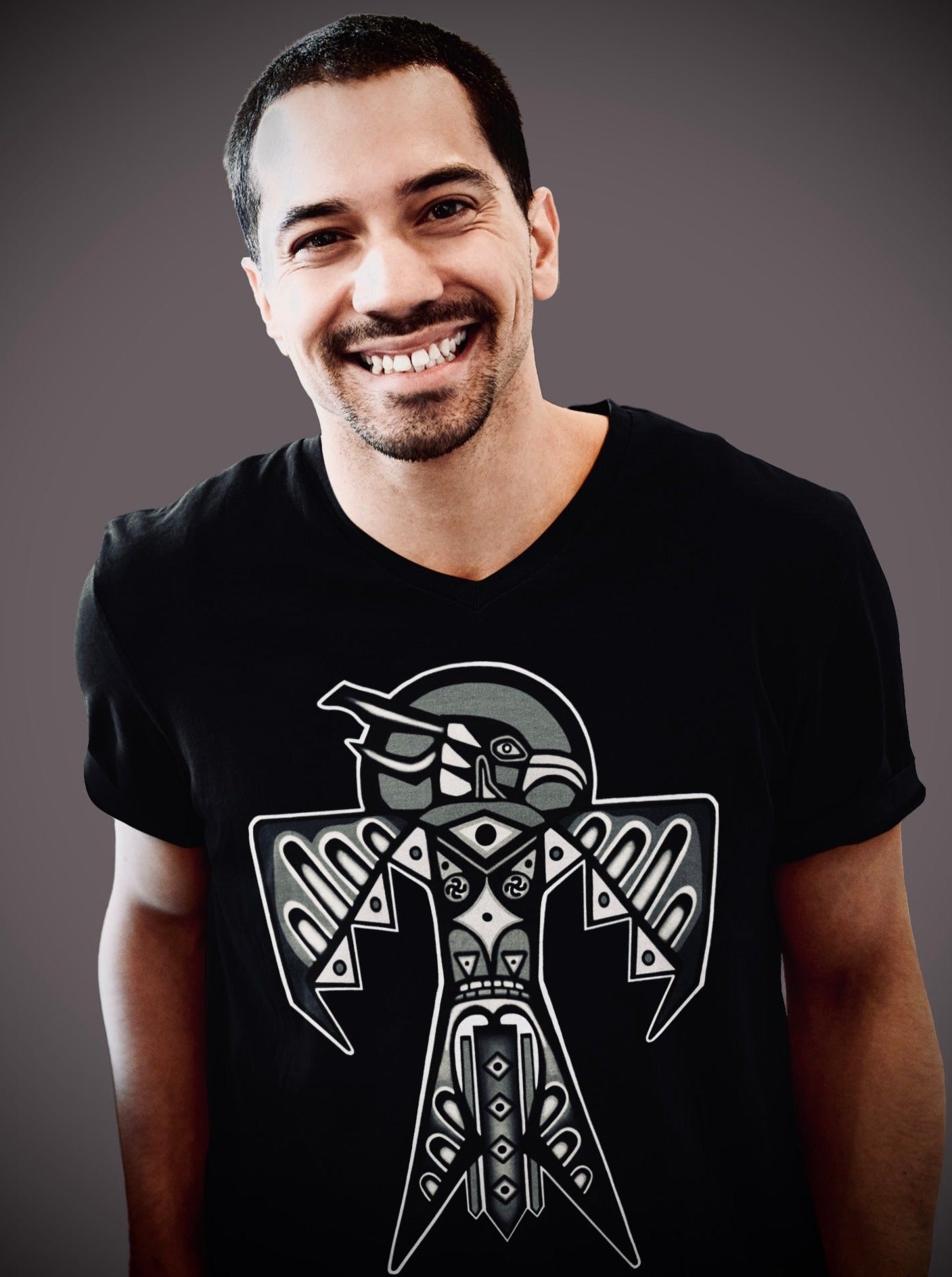 Thunderbird - Unisex Short Sleeve V-Neck Tee