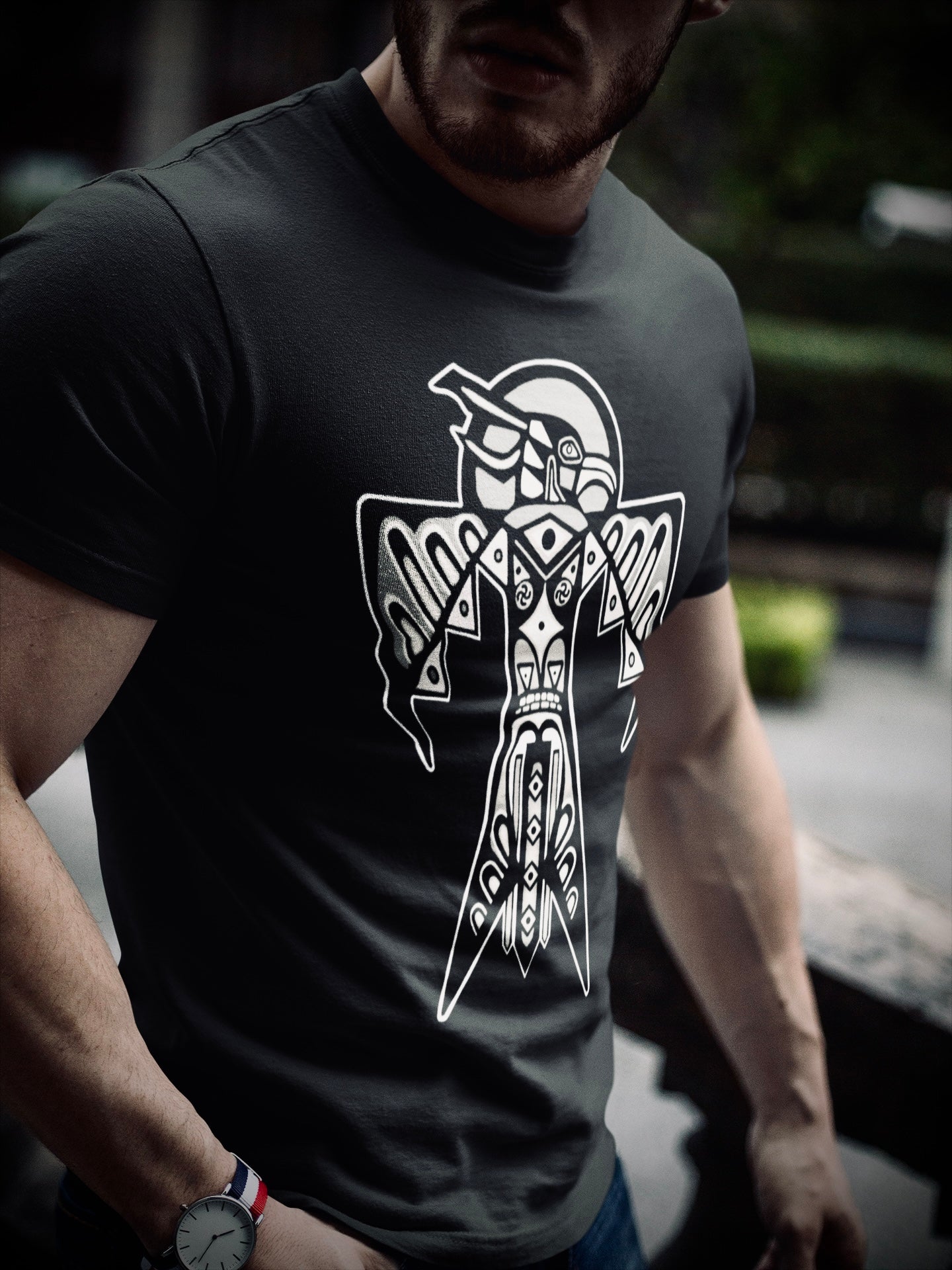 Thunderbird (Noir) - Unisex Short Sleeve