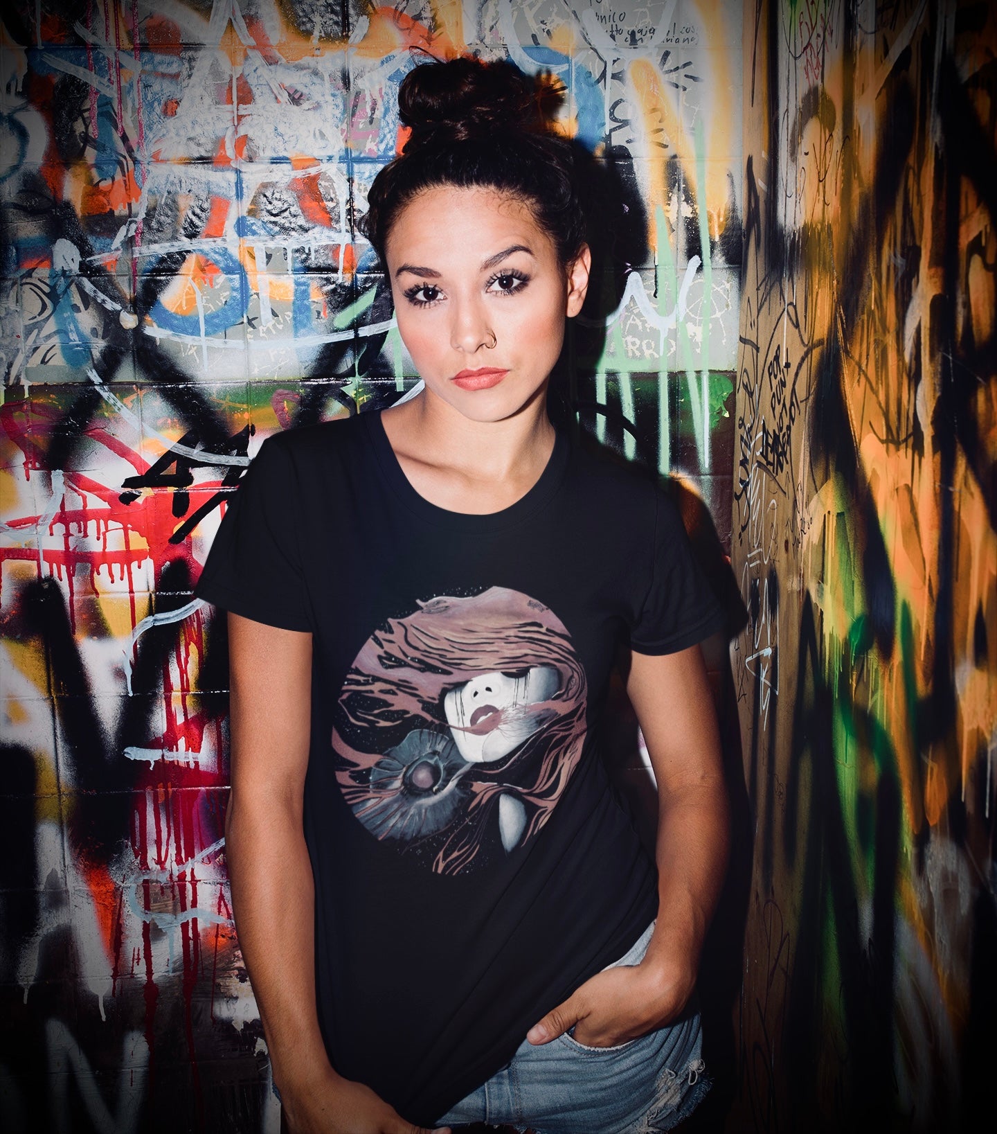 Fire - Women's Relaxed Crew Neck Tee