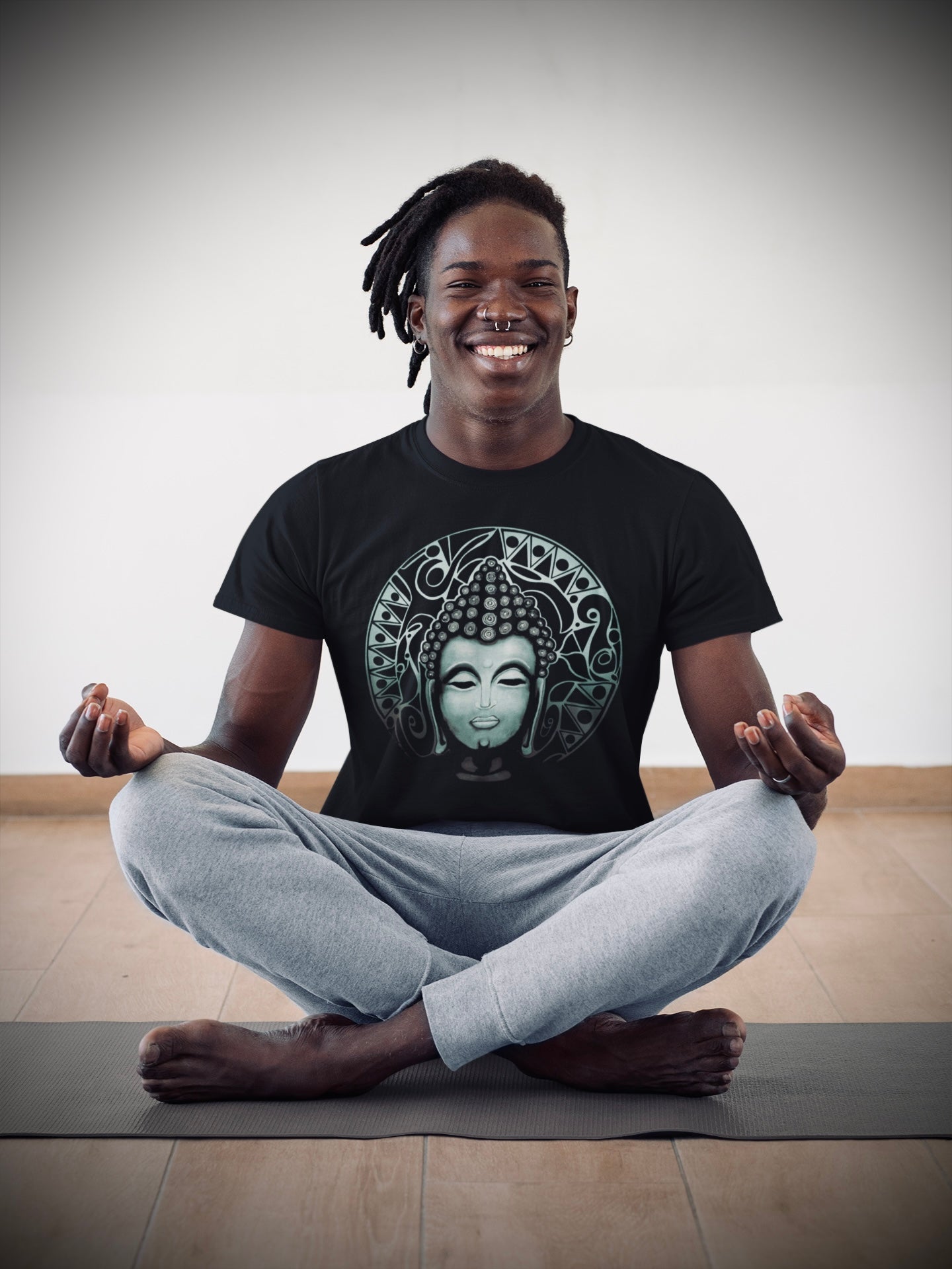 Buddha (Noir) - Unisex Short Sleeve