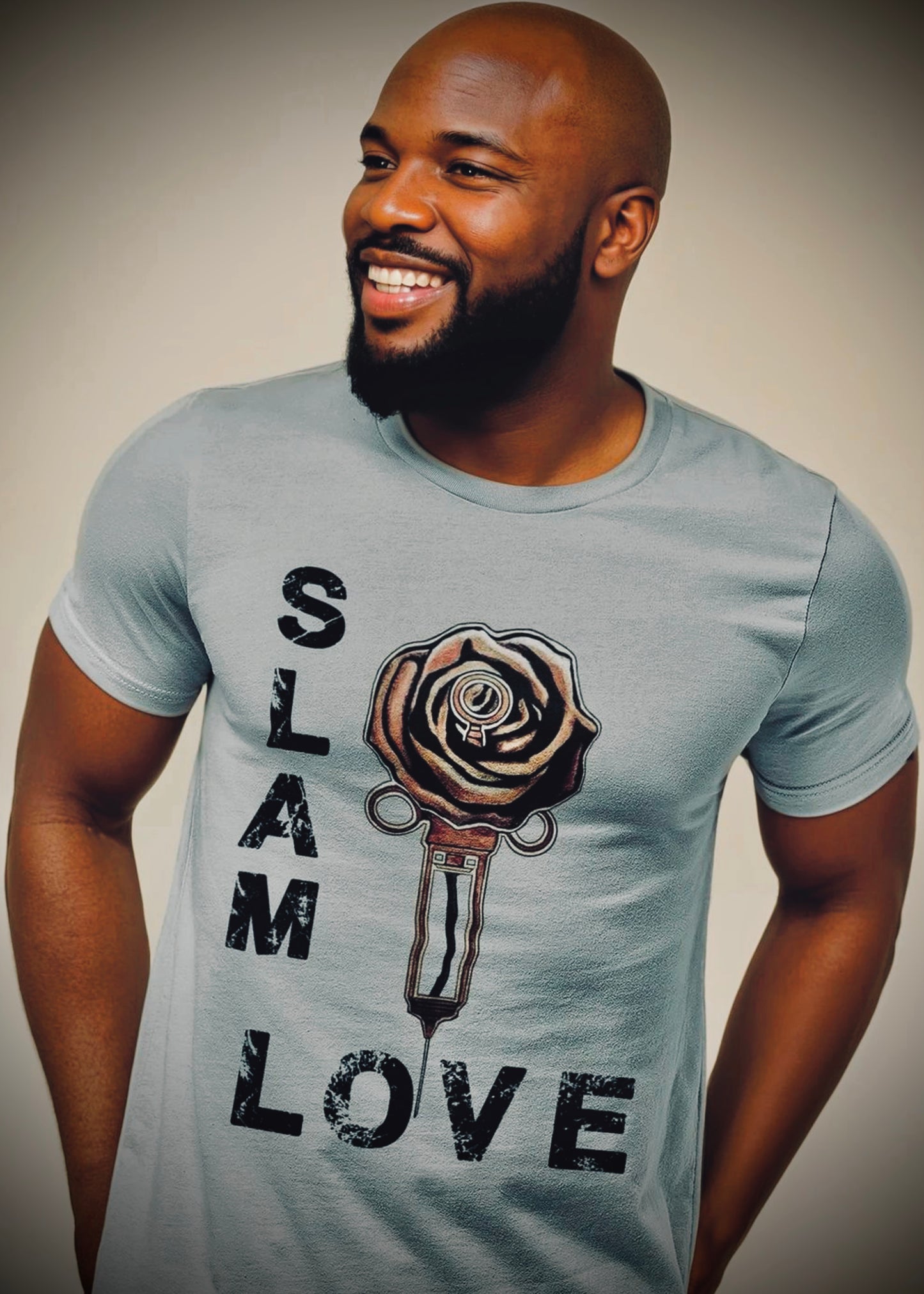 Slam Love - Gold Rose - Short Sleeve Unisex Tees