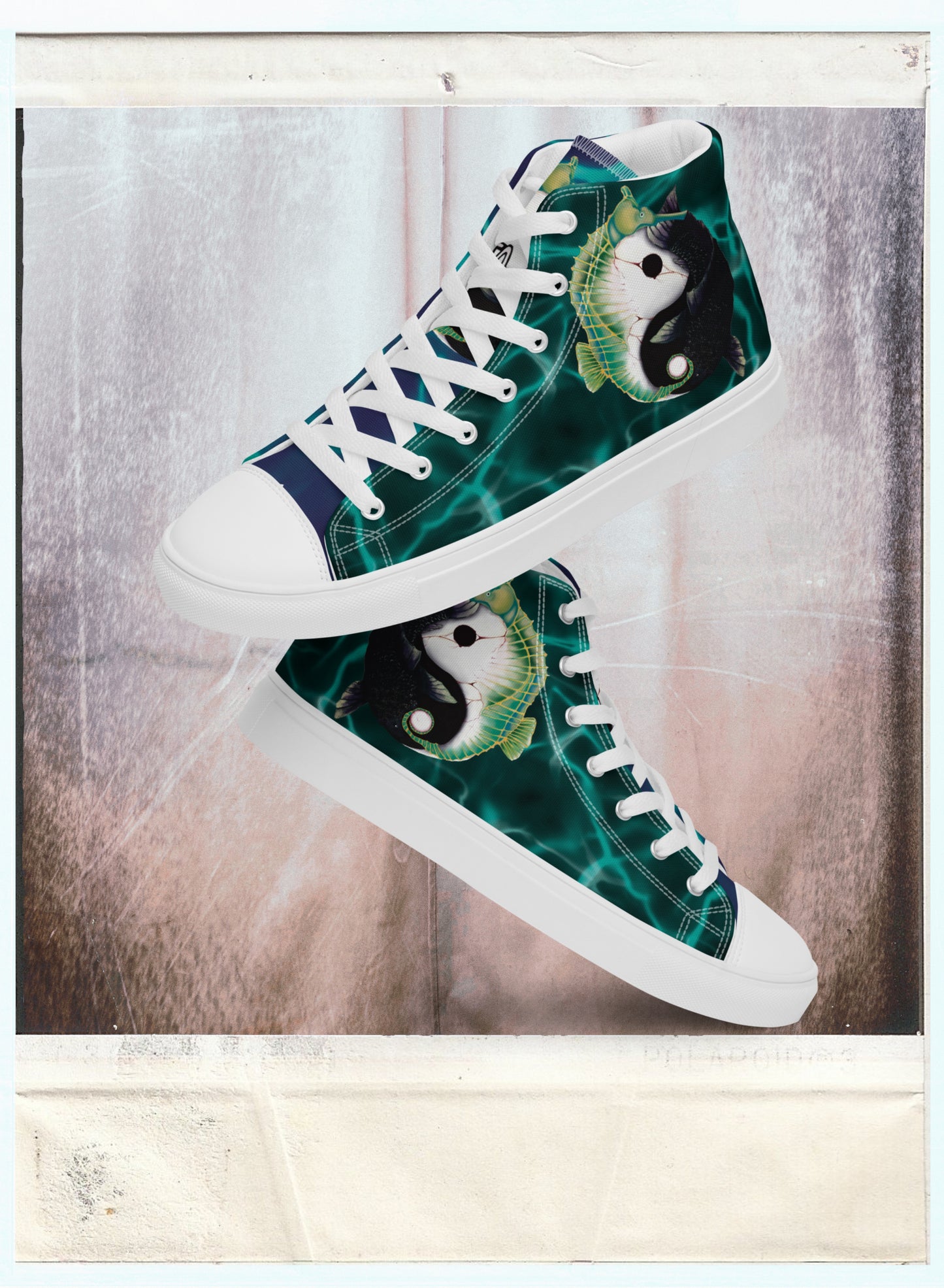 Yin-Yang - Women’s High-Top Canvas Shoes
