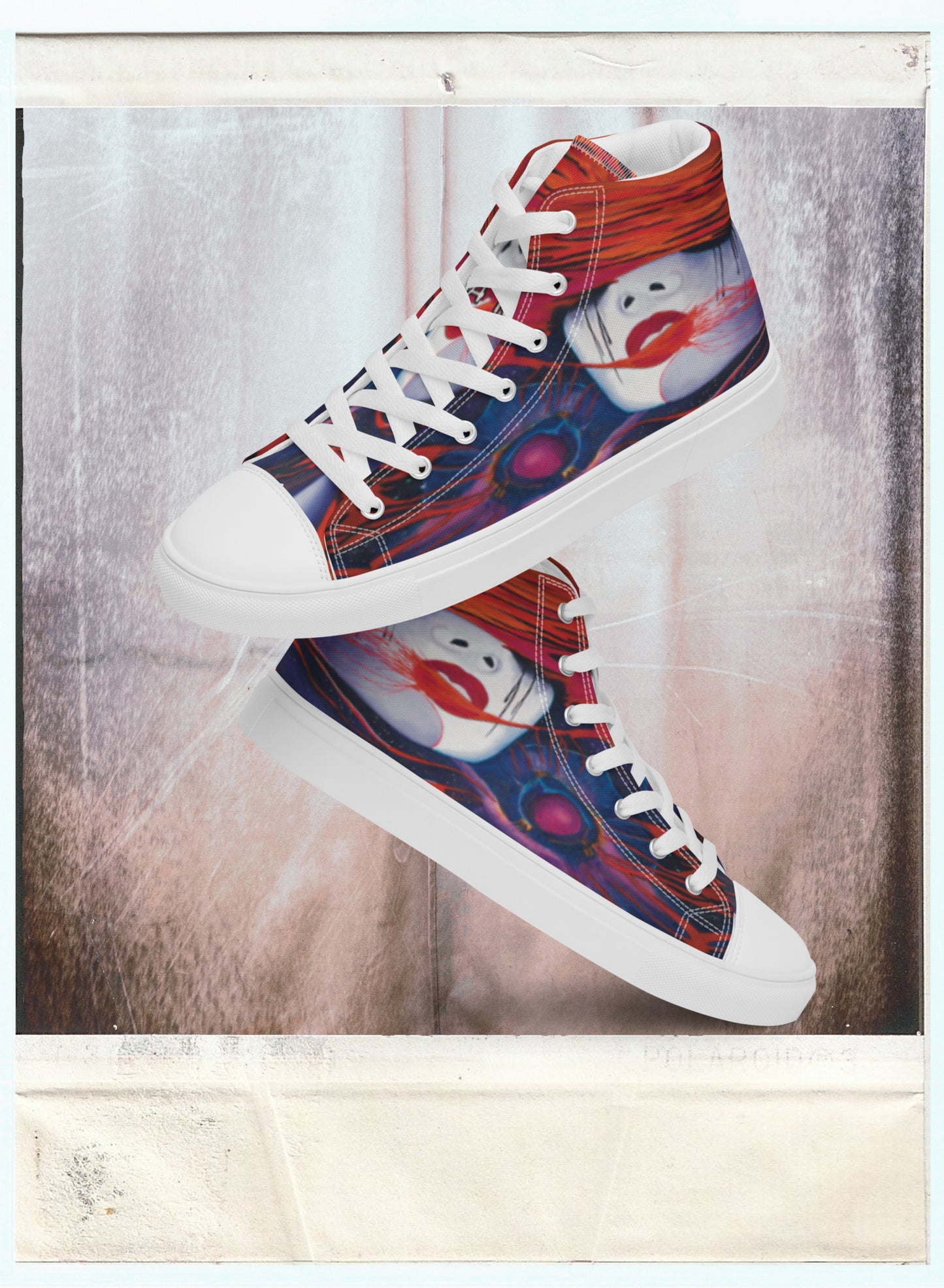 Fire - Women’s High-Top Canvas Shoes