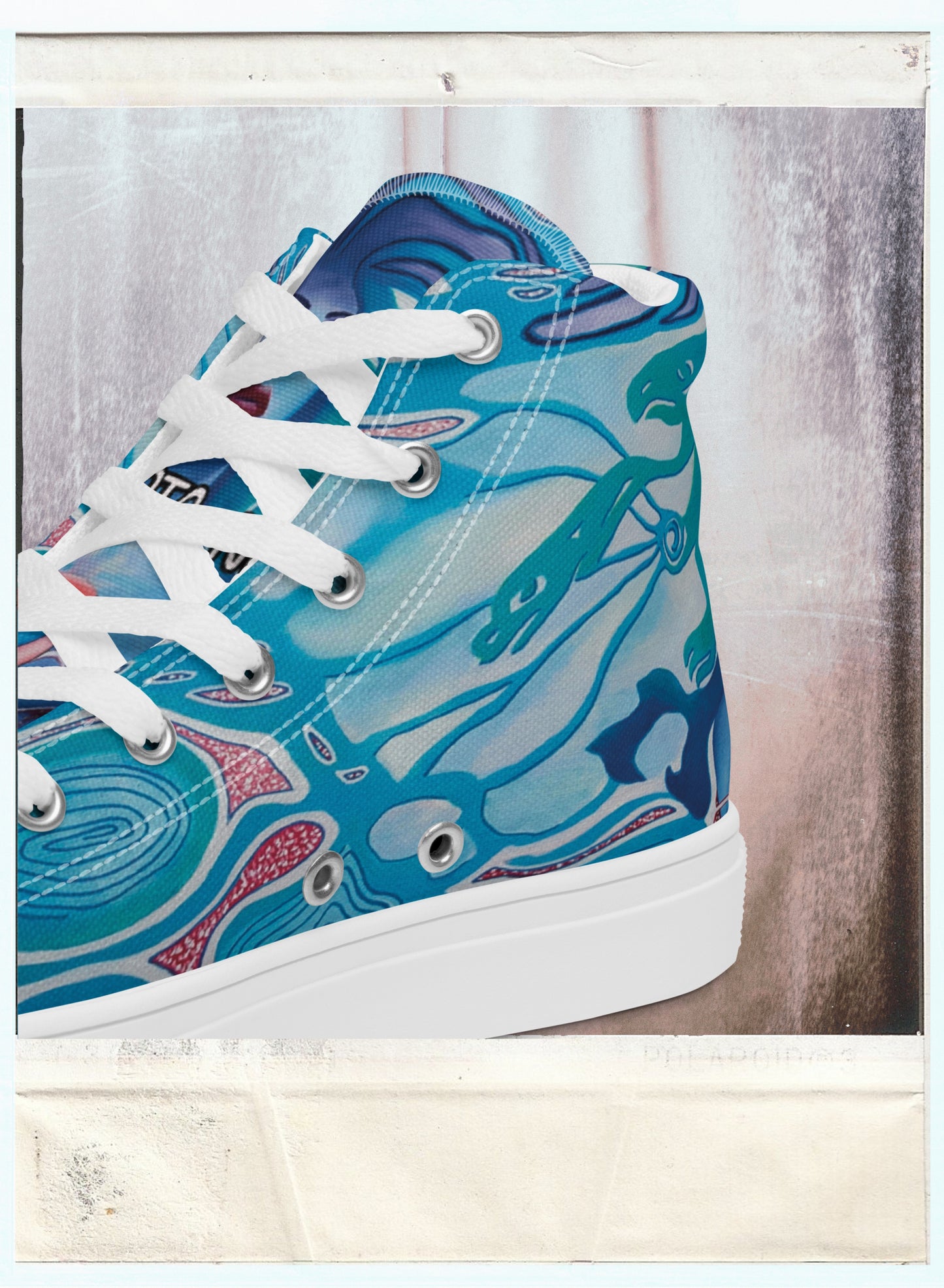 Pink Ribbon - Women’s High-Top Canvas Shoes