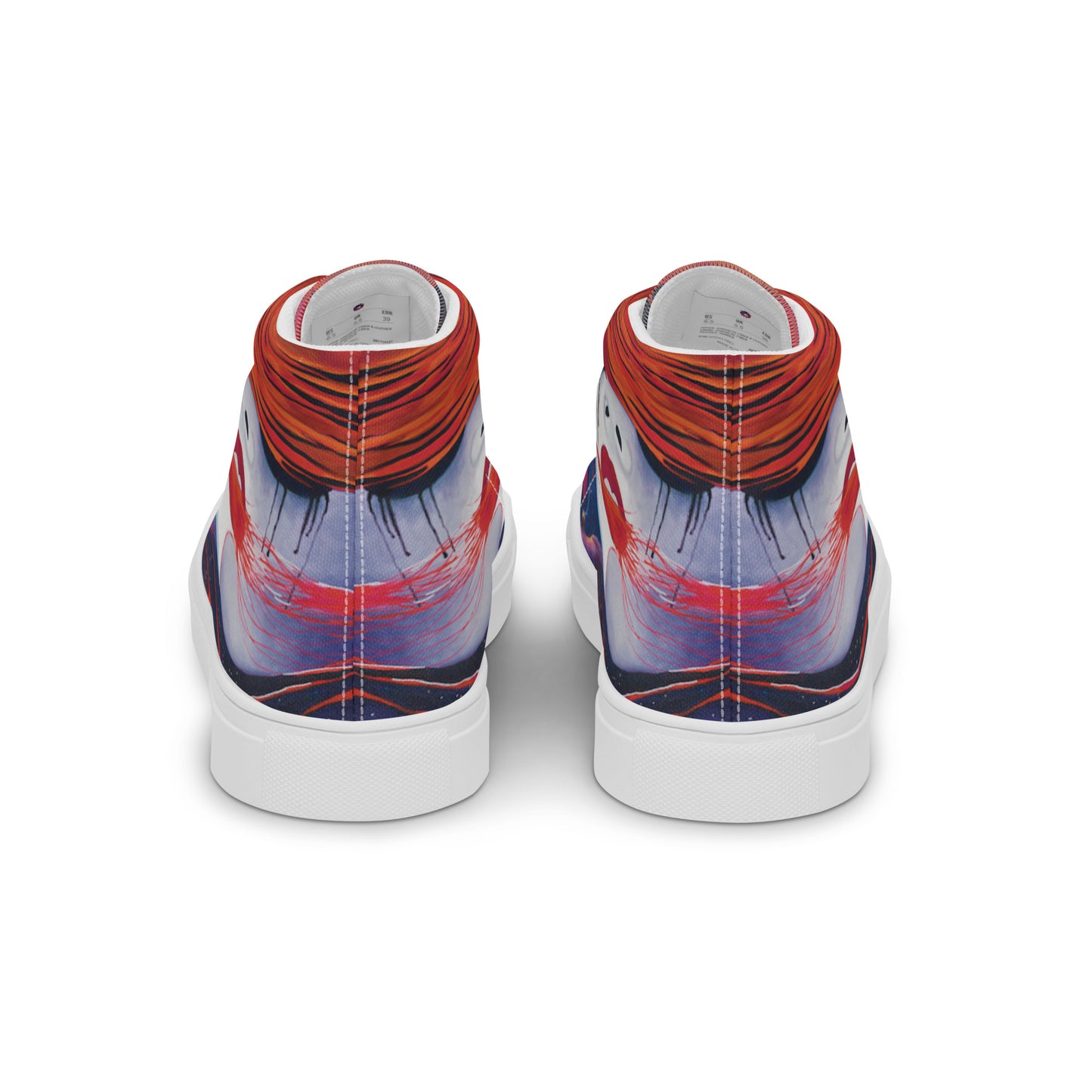 Fire - Men’s high top canvas shoes