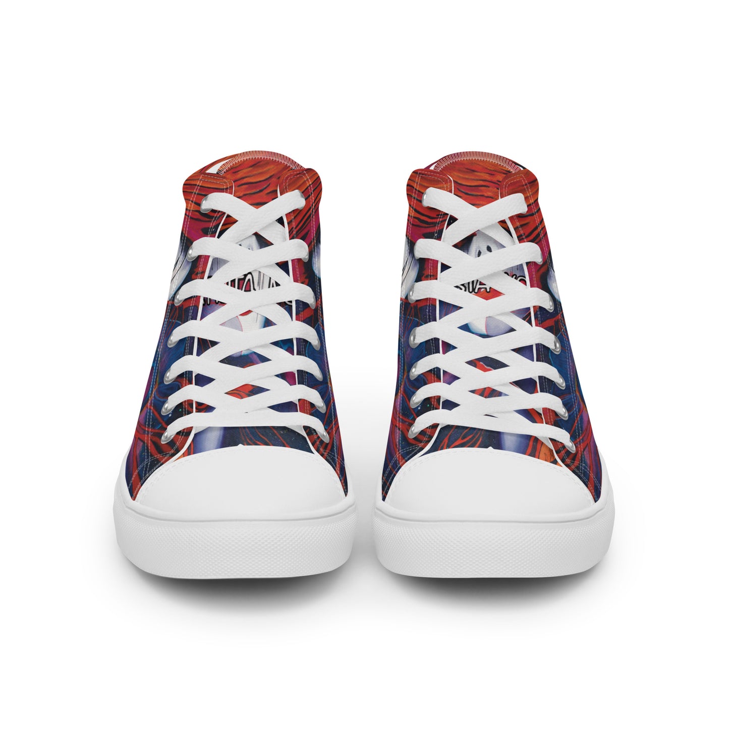 Fire - Men’s high top canvas shoes