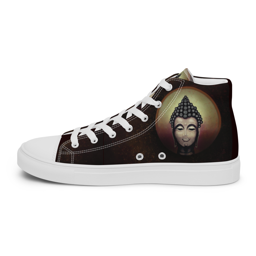 Buddha - Women’s High Top Canvas Shoes