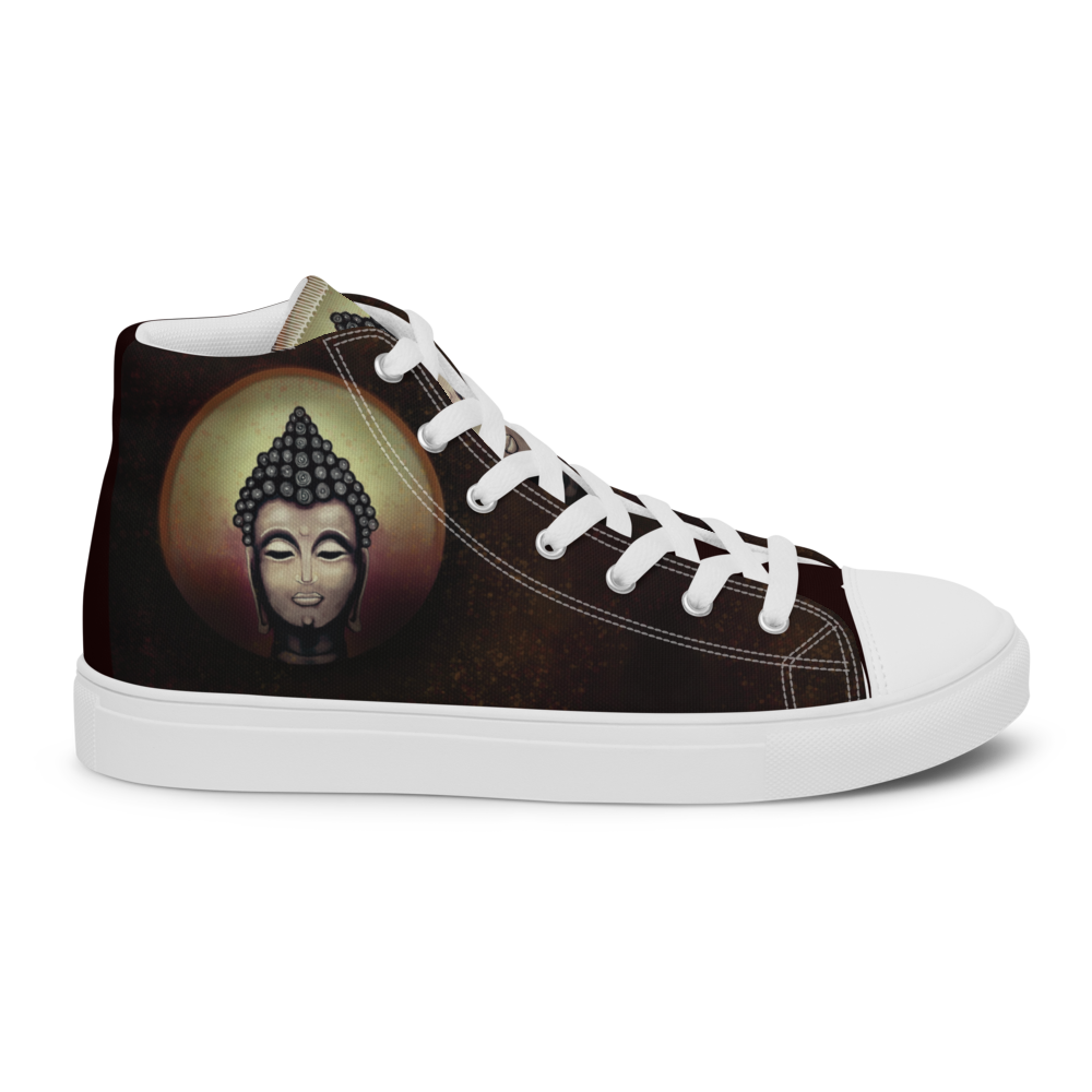 Buddha - Women’s High Top Canvas Shoes
