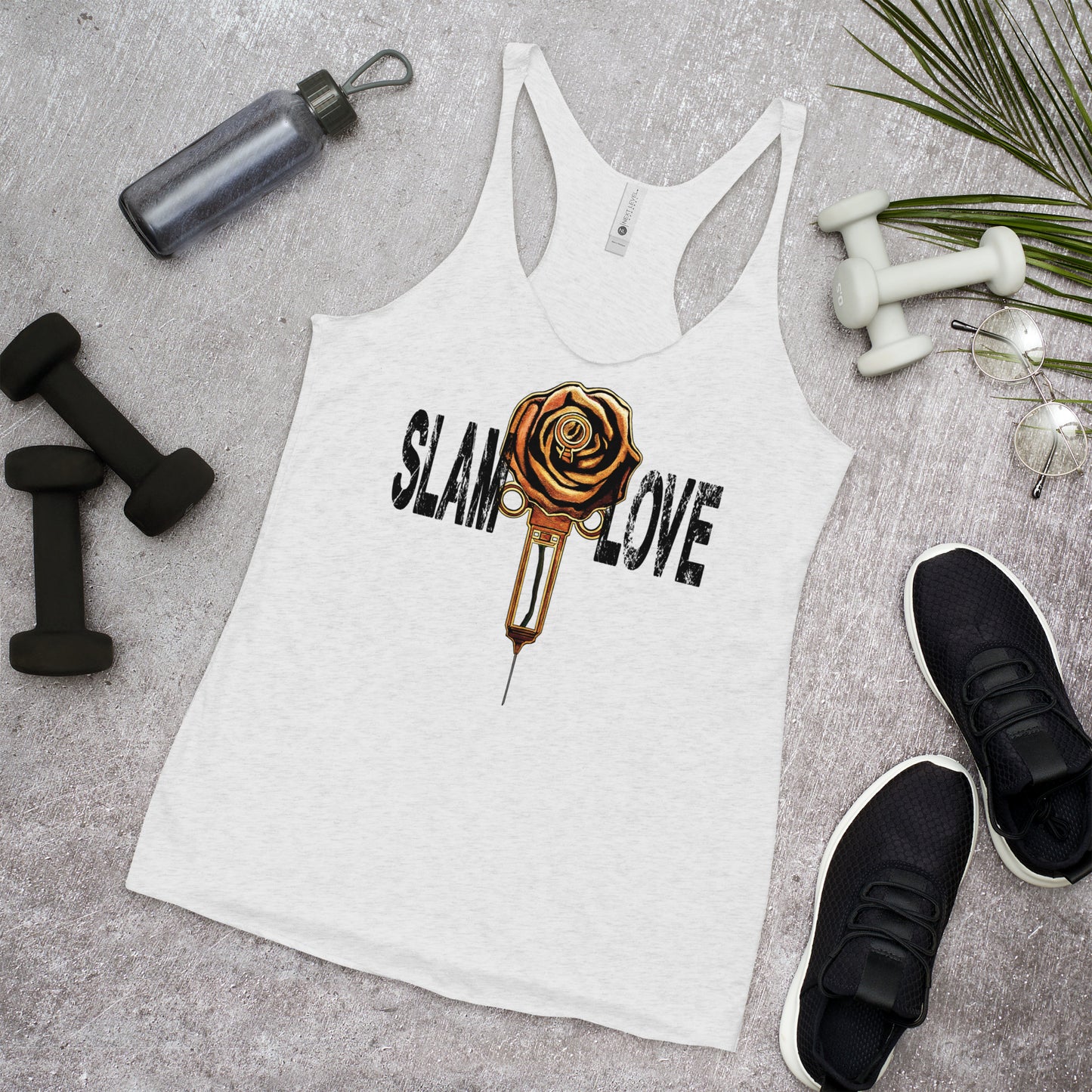 Slam Love - Gold Rose - Women's Racerback Tank
