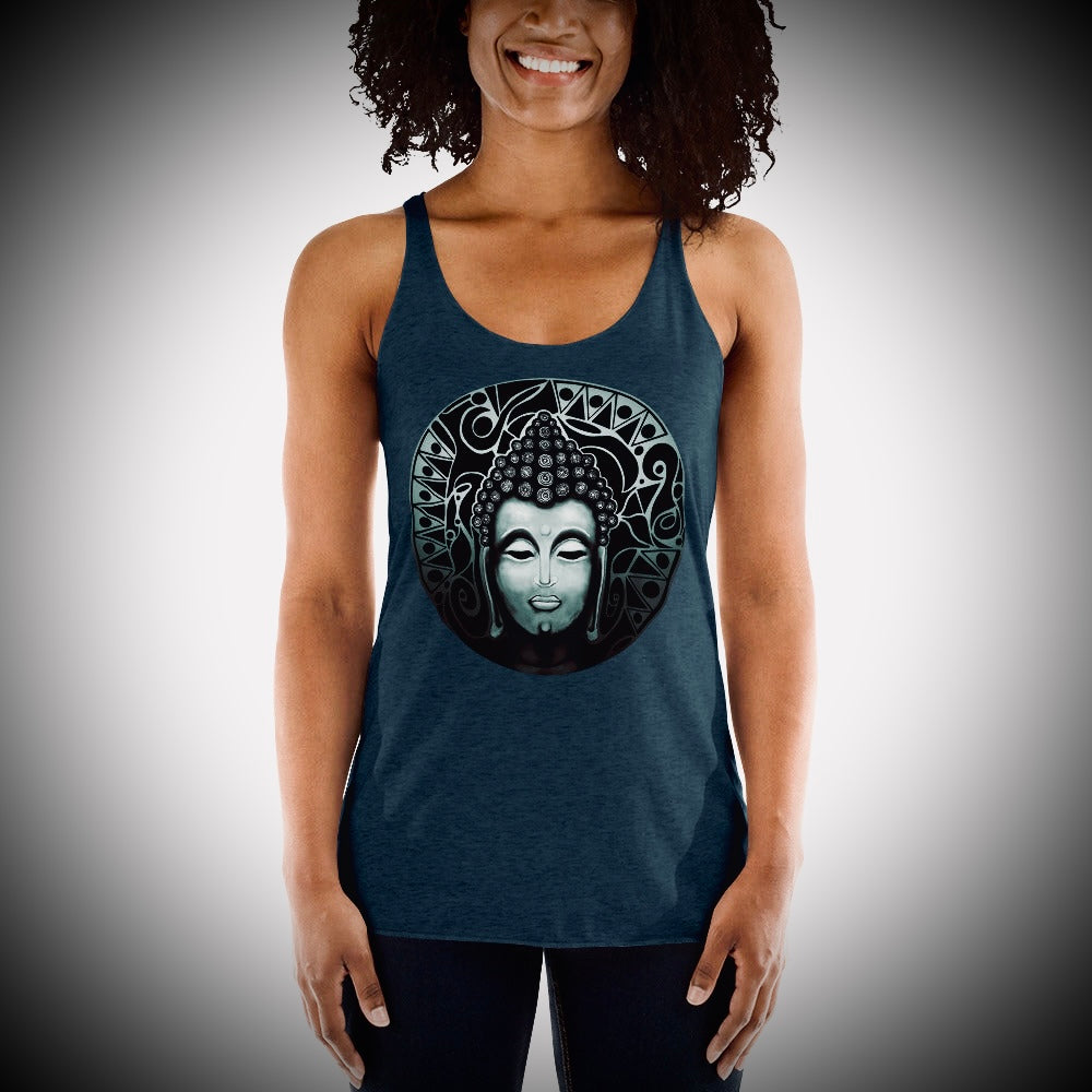Buddha (Noir) - Women's Racerback Tanks