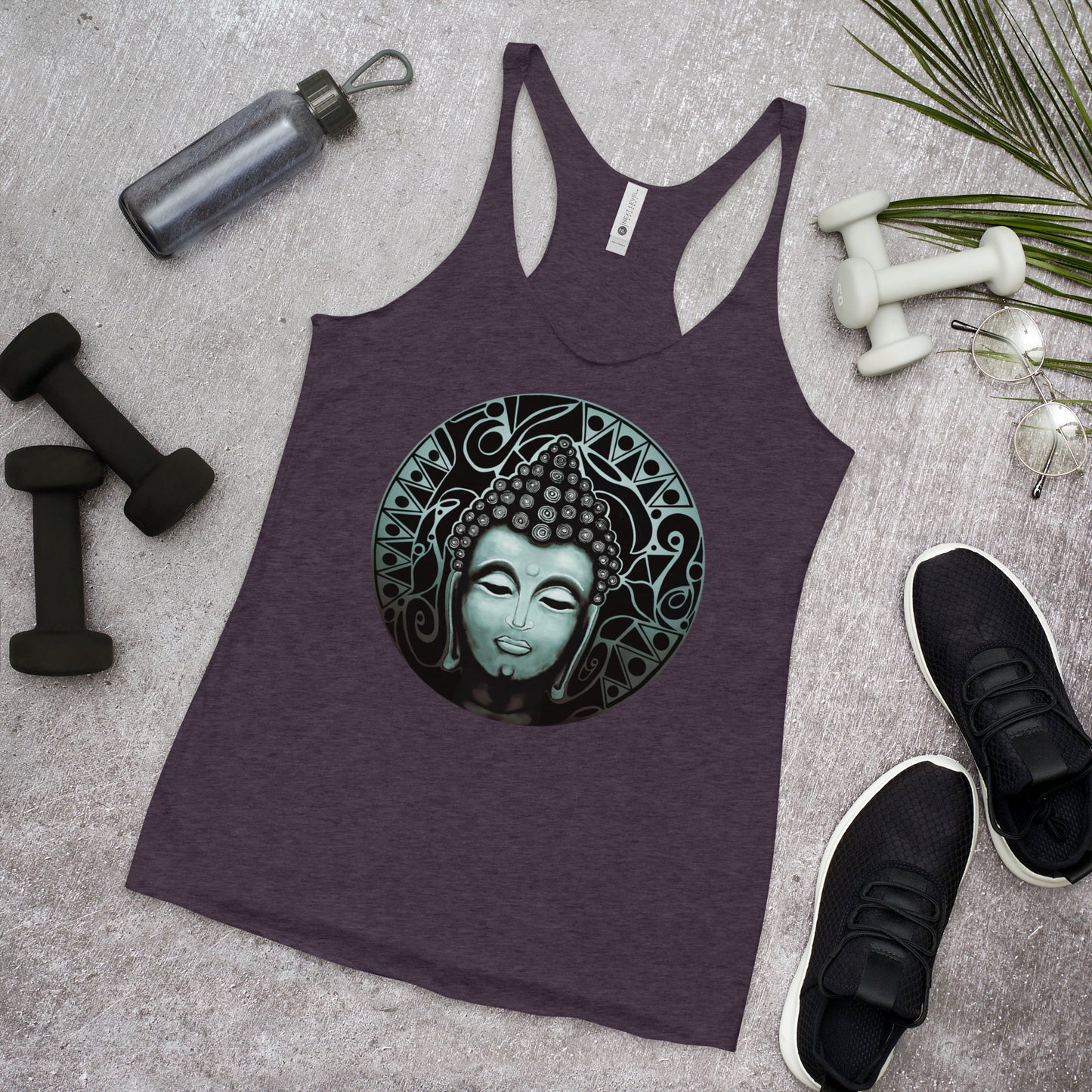 Buddha (Noir) - Women's Racerback Tanks