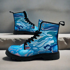 Pink Ribbon - Art Boots for Women