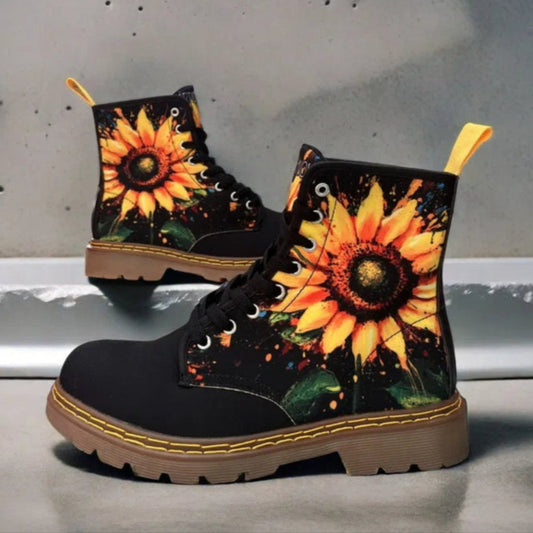 Sunflower - Art Boots for Women