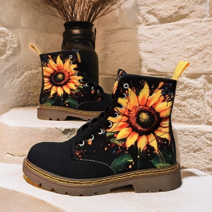 Sunflower - Art Boots for Women