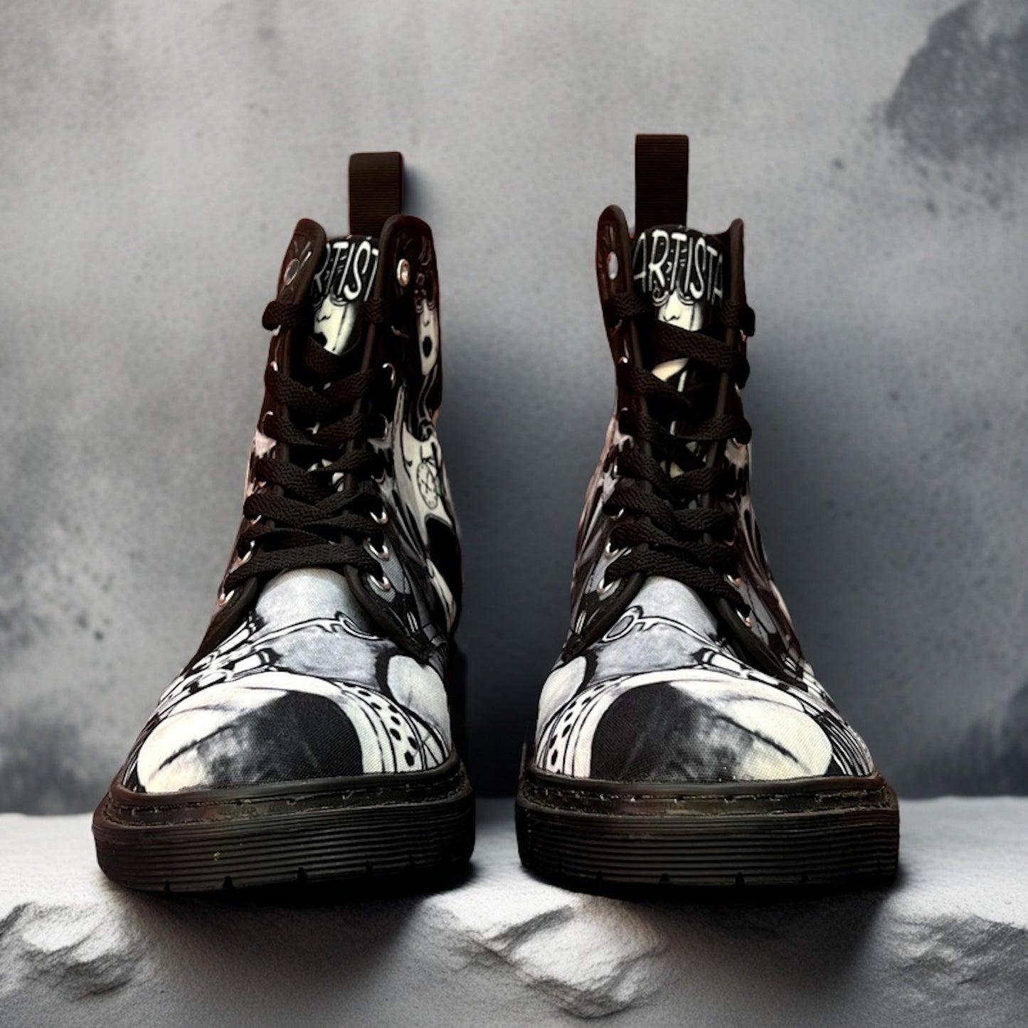 Metal (Noir) - Art Boots for Women