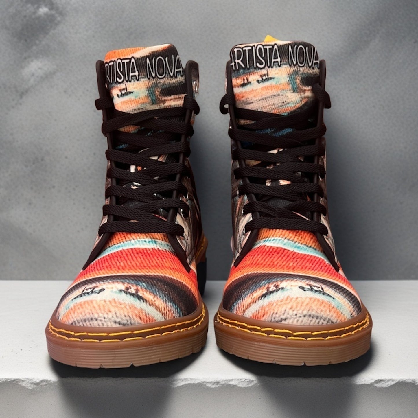The Scream - Art Boots for Women