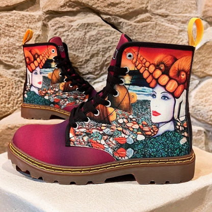 Summer Night - Art Boots for Women