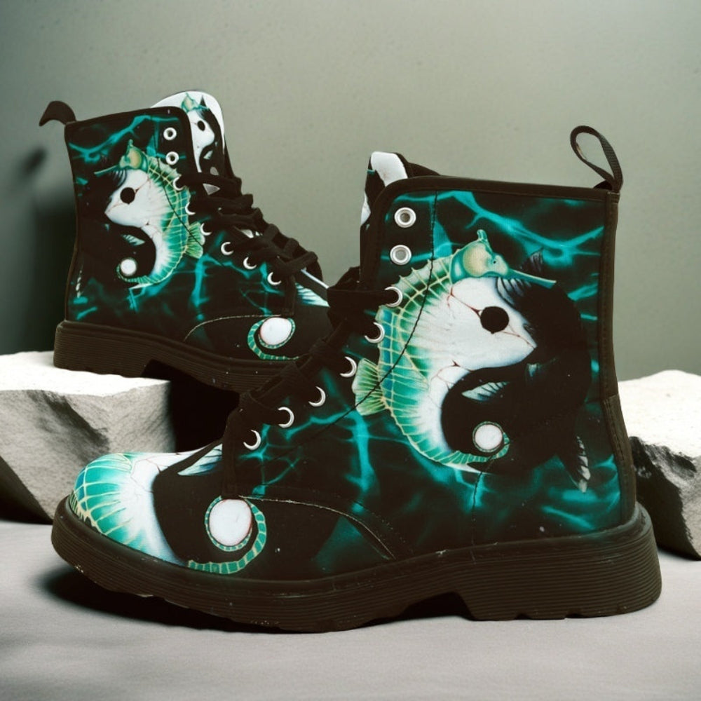 Yin-Yang - Art Boots for Women
