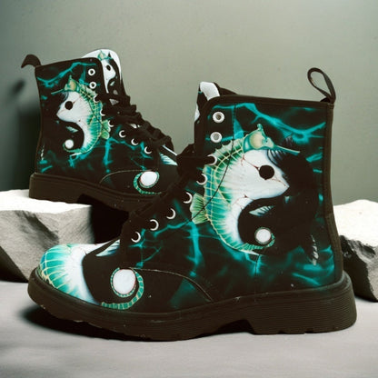 Yin-Yang - Art Boots for Women