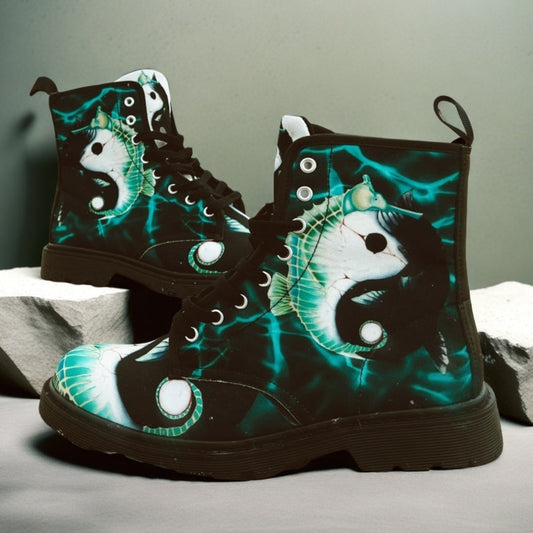 Yin-Yang - Art Boots for Women