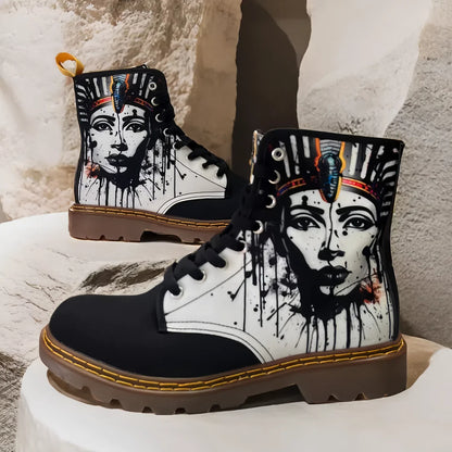 Beautiful Pharoah (Noir) - Art Boots For Women