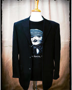 La Catrina Azul - Men's Navy Blue Suit Jacket