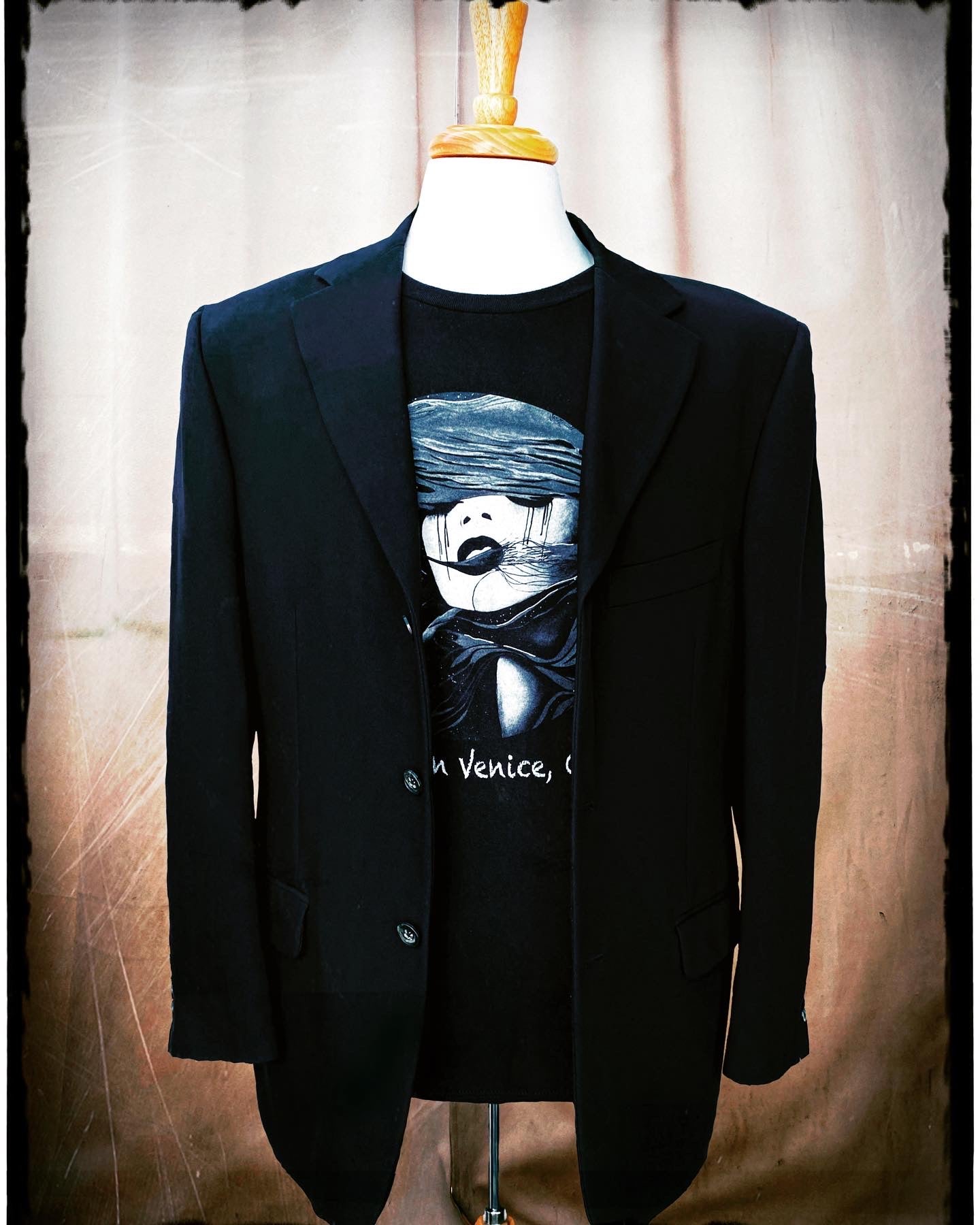 La Catrina Azul - Men's Navy Blue Suit Jacket