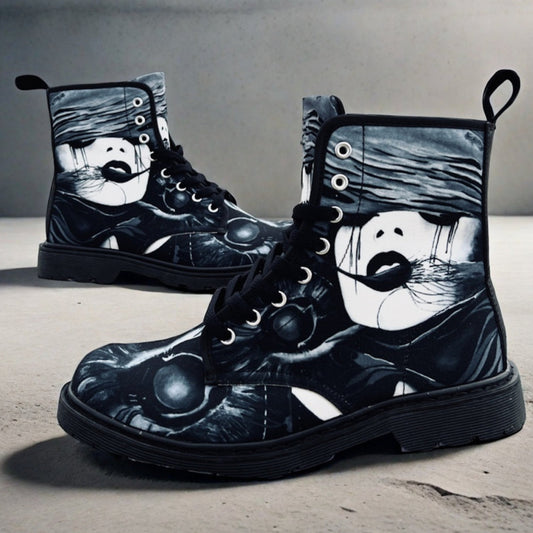 Fire (Noir) - Art Boots for Women