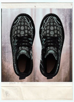 Buddha (Noir) - Art Boots for Women