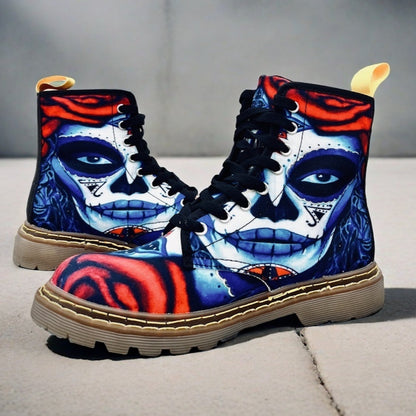 La Catrina - Day of the Dead - Art Boots for Women