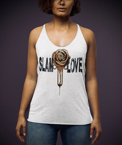 Slam Love - Gold Rose - Women's Racerback Tank
