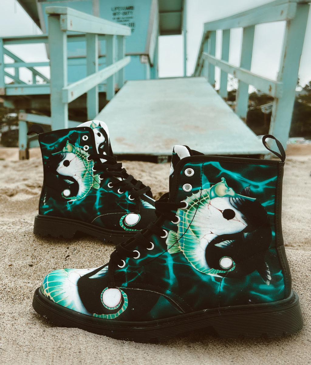 Yin Yang - Art Boots for Women