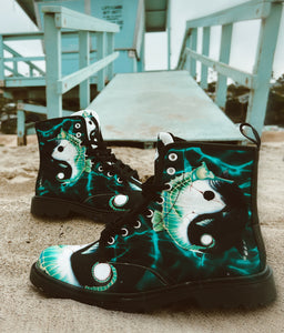 Yin Yang - Art Boots for Women