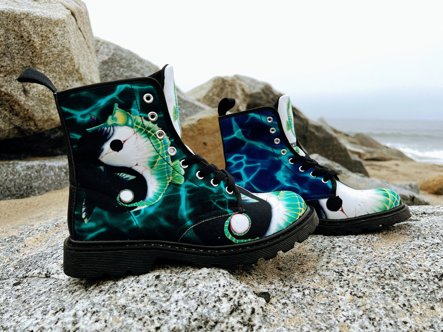 Yin Yang - Art Boots for Women
