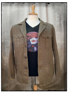 Rage, the Flower Thrower - Men's Cotton/Canvas Military Jacket