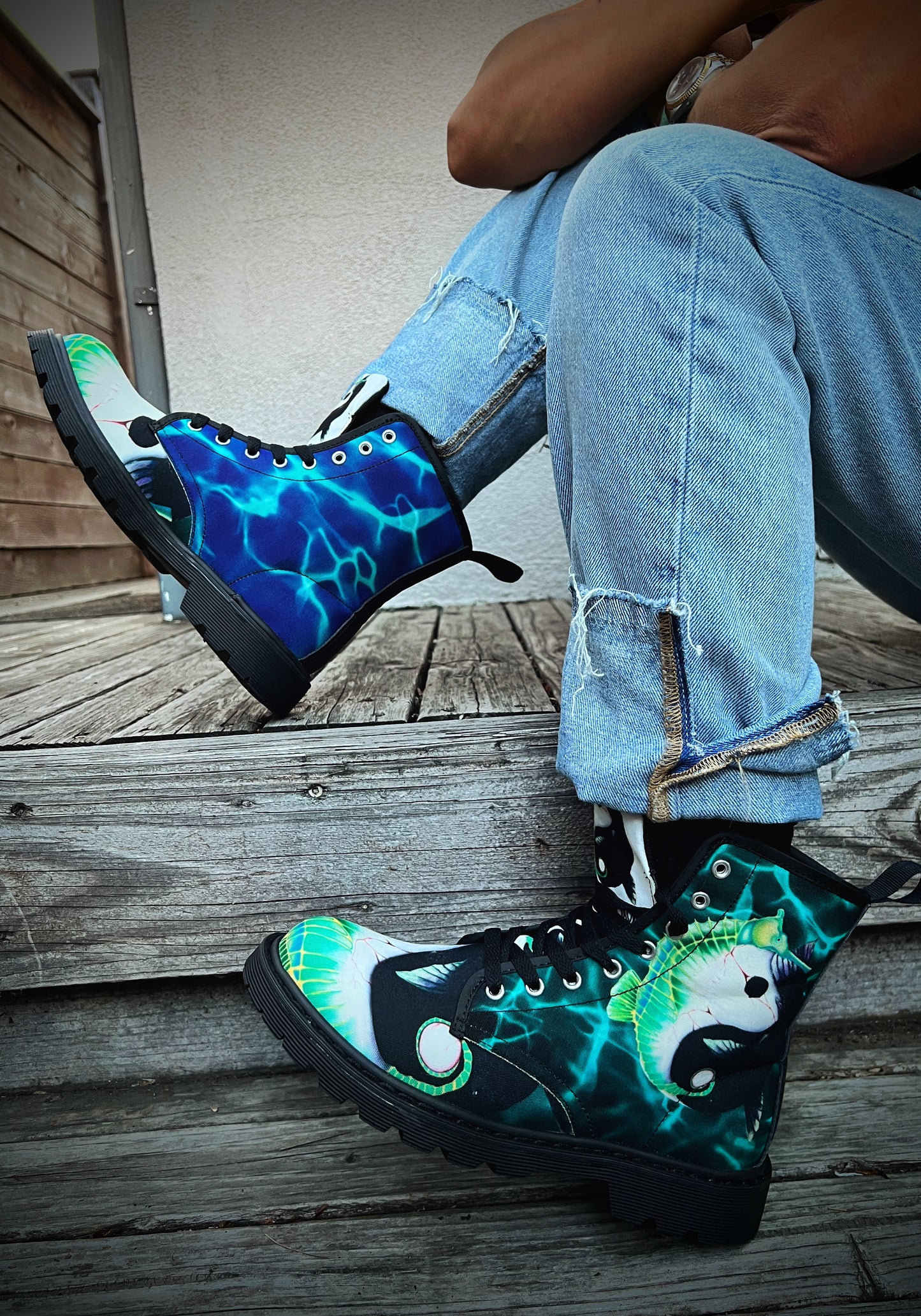 Yin-Yang - Art Boots for Women