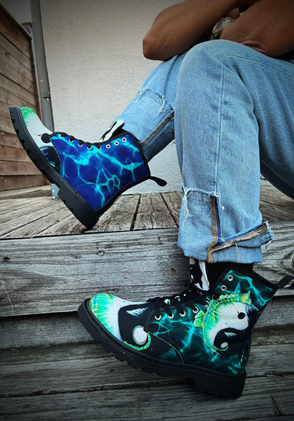 Yin-Yang - Art Boots for Women