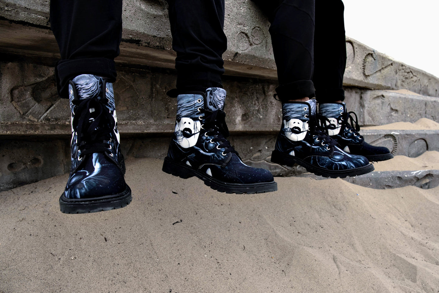 Fire (Noir) - Art Boots for Women