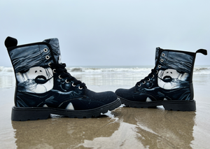 Fire (Noir) - Art Boots for Women