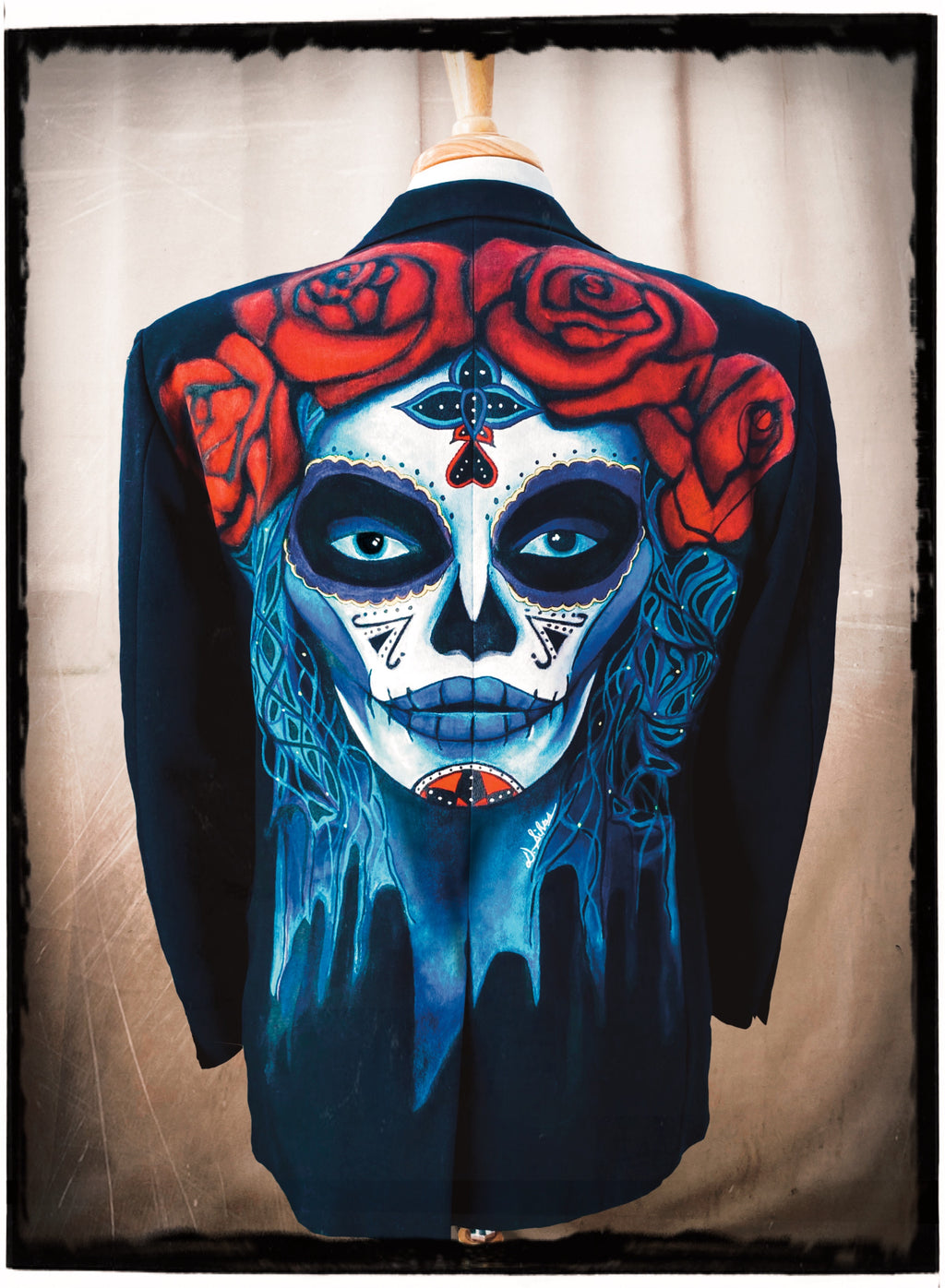 La Catrina Azul - Men's Suit Jacket