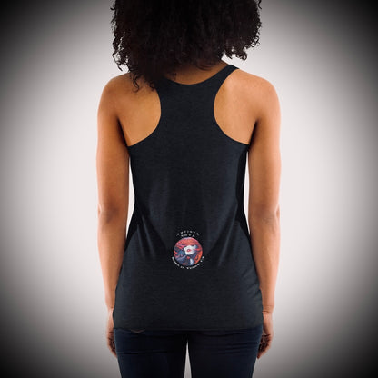 Slam Love - Gold Rose - Women's Racerback Tank - Vintage Black