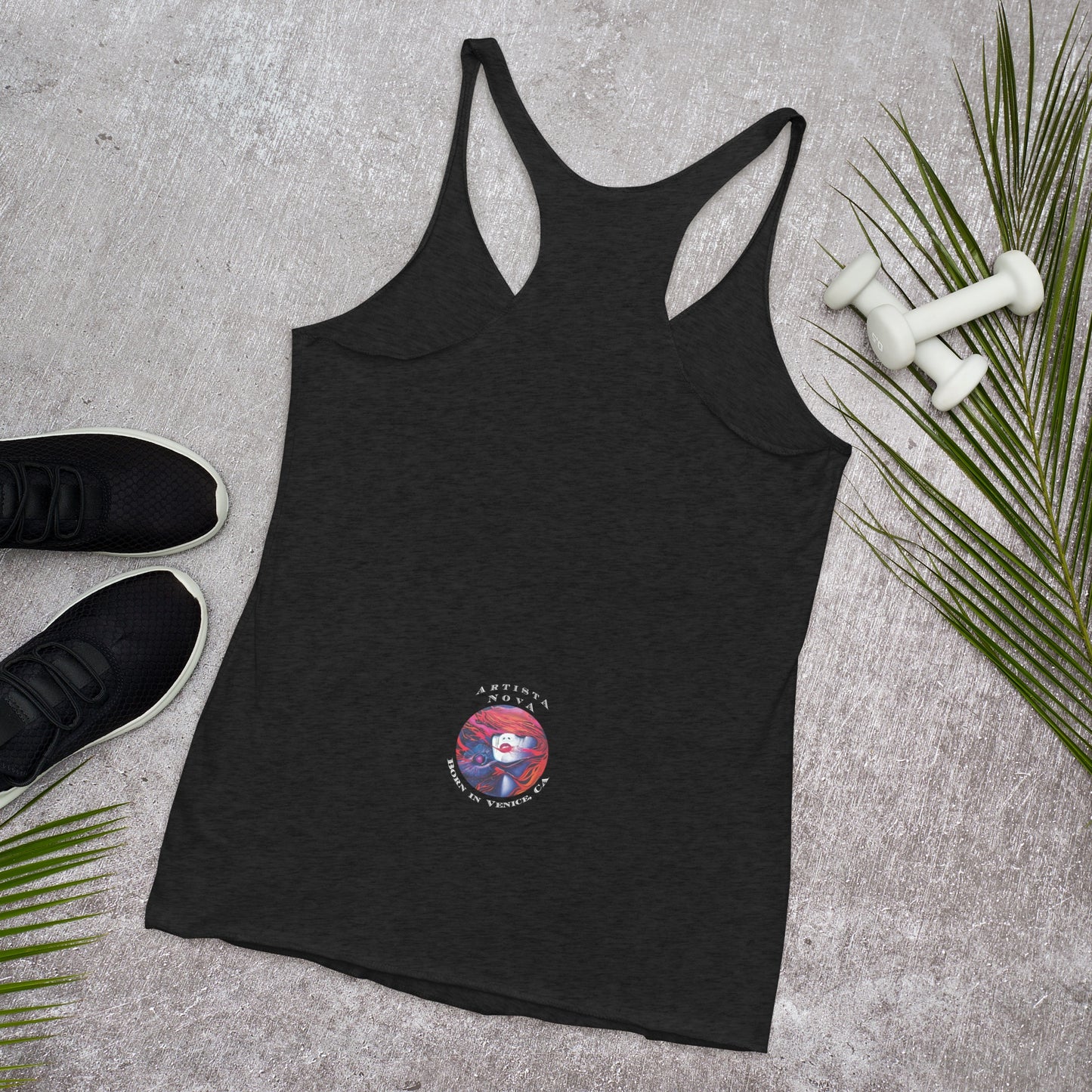 Slam Love - Gold Rose - Women's Racerback Tank - Vintage Black
